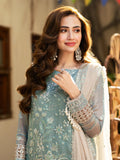 Salitex | Signature Festive Chiffon | SUNW6JI043UT M Light Blue Gray Khaddi Net