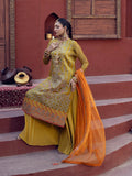 Salitex | Signature Festive Chiffon | SUNW6JI023UT Custom Size Mustard Khaddi Net
