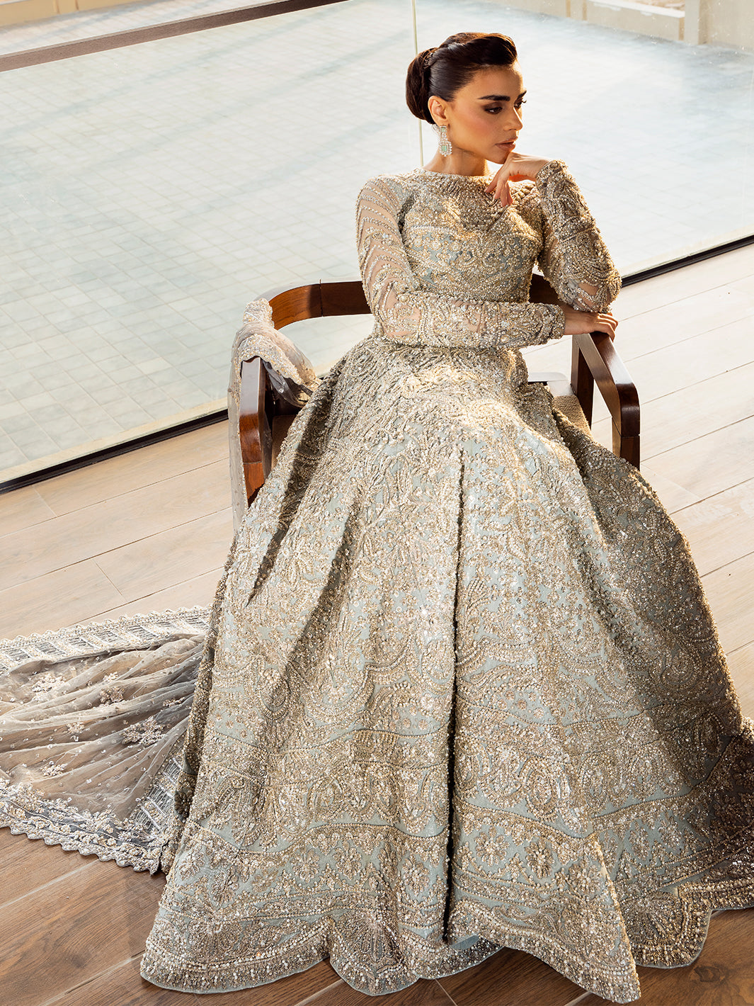 Epoque | Reverie Eternelle | Brise Custom Size Silver Tulle