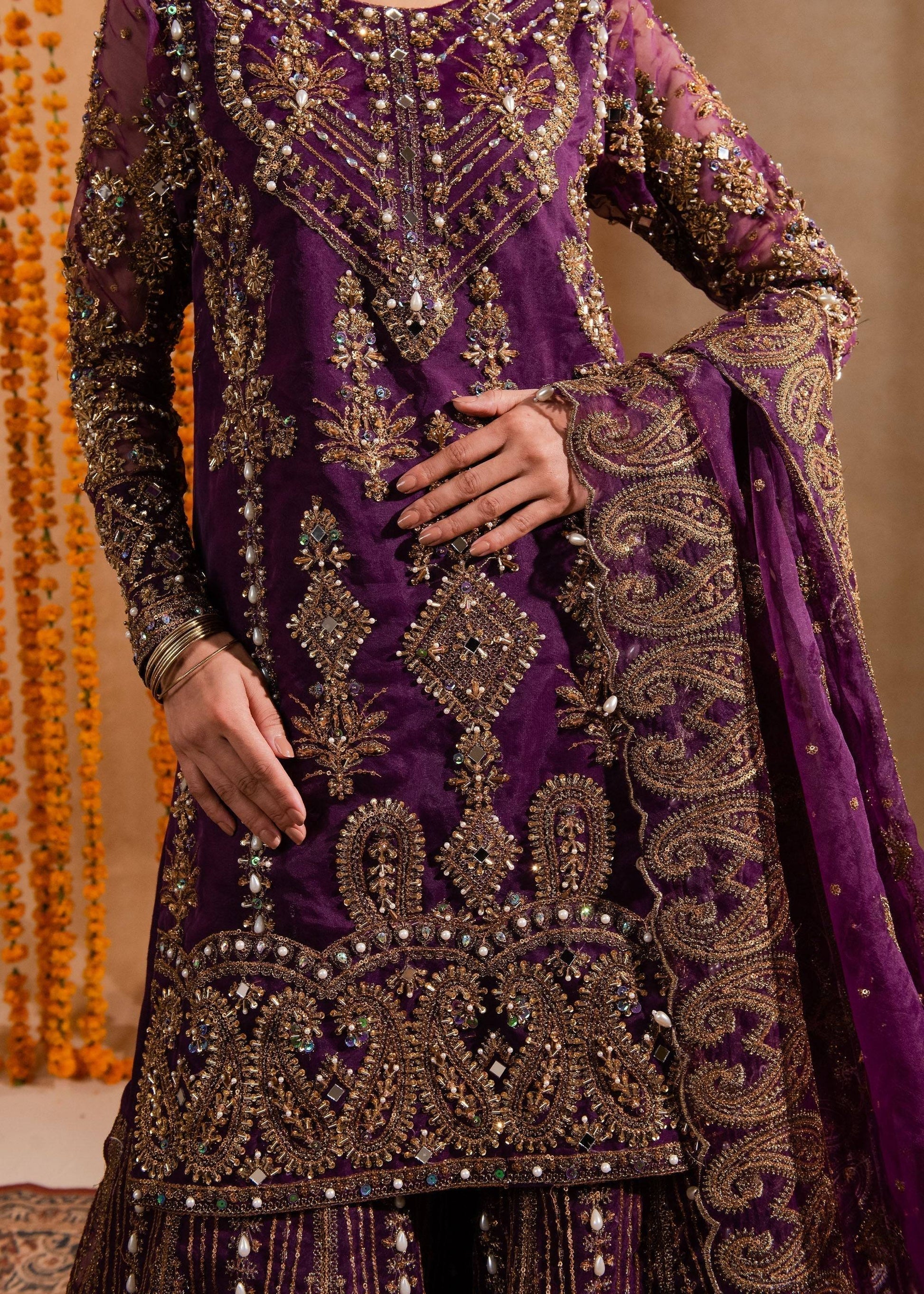 Maria Osama Khan | Sajni Wedding Festive | Yashfa - Pakistani Designer Dress - by Maria Osama Khan | Type: Bridal - 100% Original at Saira Sultan