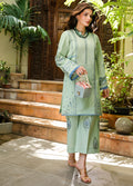 Sahane | Lovent Embroidered Pret 25 | ME23003 Zoe S Sea Green Lawn