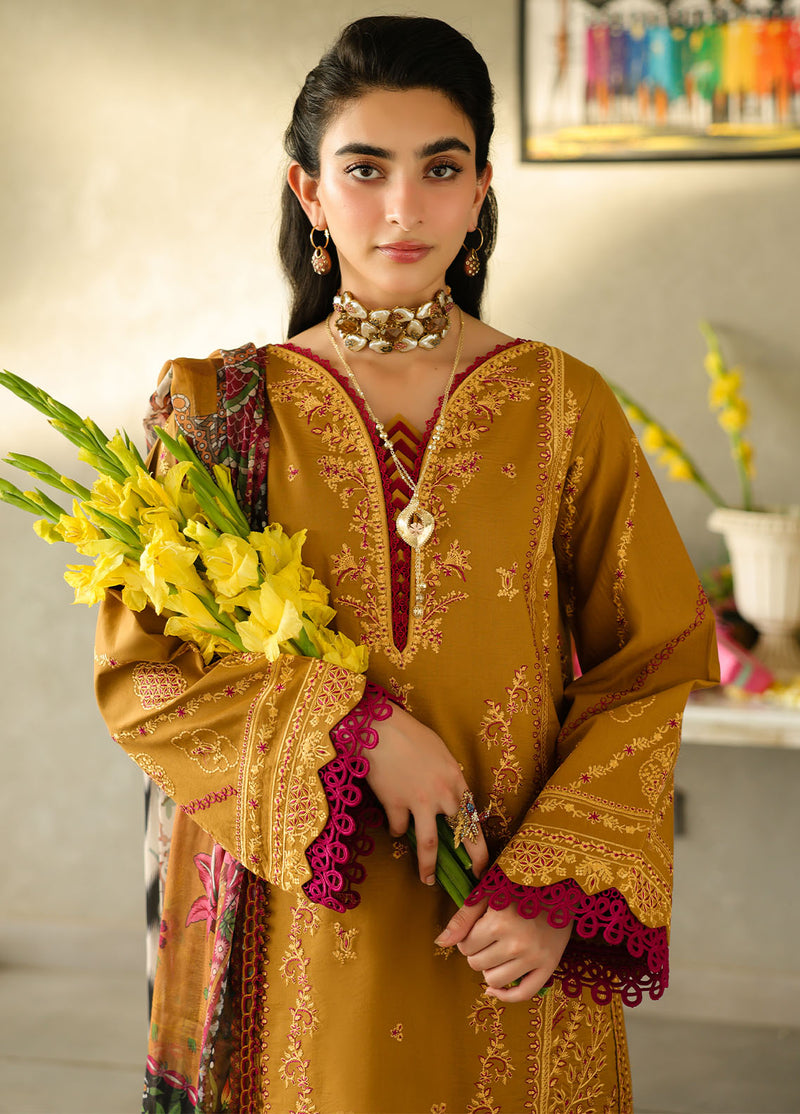 Sahane | In Laws in Lawn Eid Edit | CT-21001 Noemi L Lawn Golden