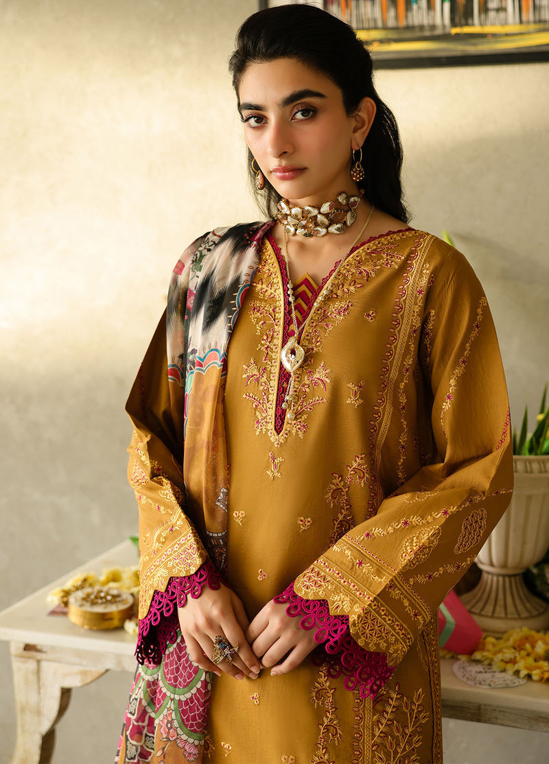 Sahane | In Laws in Lawn Eid Edit | CT-21001 Noemi M Lawn Golden