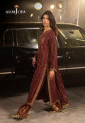 Asim Jofa | Luxury Festive Rejoice | AJLFF-04 L Maroon Silk