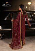 Asim Jofa | Luxury Festive Rejoice | AJLFF-04 S Maroon Silk
