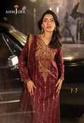 Asim Jofa | Luxury Festive Rejoice | AJLFF-04 M Maroon Silk