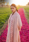 Asim Jofa | Luxury Lawn 25 | AJELL-15 Custom Size Pale Peach Lawn