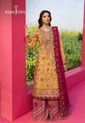 Asim Jofa | Luxury Lawn 25 | AJELL-07 Custom Size Mustard Yellow Lawn