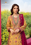 Asim Jofa | Luxury Lawn 25 | AJELL-07 M Mustard Yellow Lawn