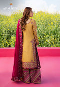 Asim Jofa | Luxury Lawn 25 | AJELL-07 S Mustard Yellow Lawn
