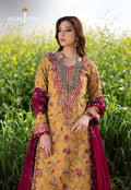 Asim Jofa | Luxury Lawn 25 | AJELL-07 XL Mustard Yellow Lawn