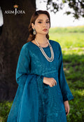 Asim Jofa | Luxury Lawn 25 | AJELL-17 M Teal Blue Lawn