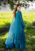 Asim Jofa | Luxury Lawn 25 | AJELL-17 S Teal Blue Lawn