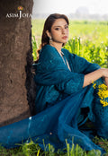 Asim Jofa | Luxury Lawn 25 | AJELL-17 L Teal Blue Lawn