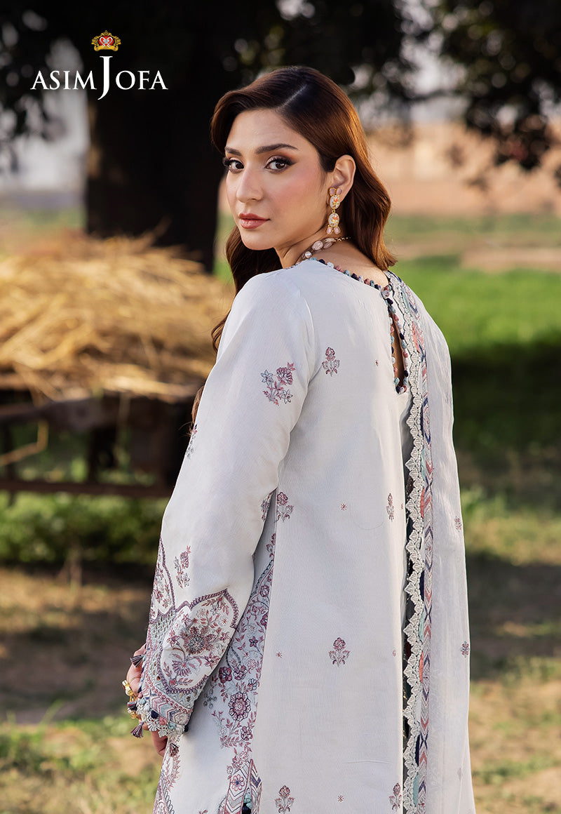Asim Jofa | Luxury Lawn 25 | AJELL-10 L Gray Lawn