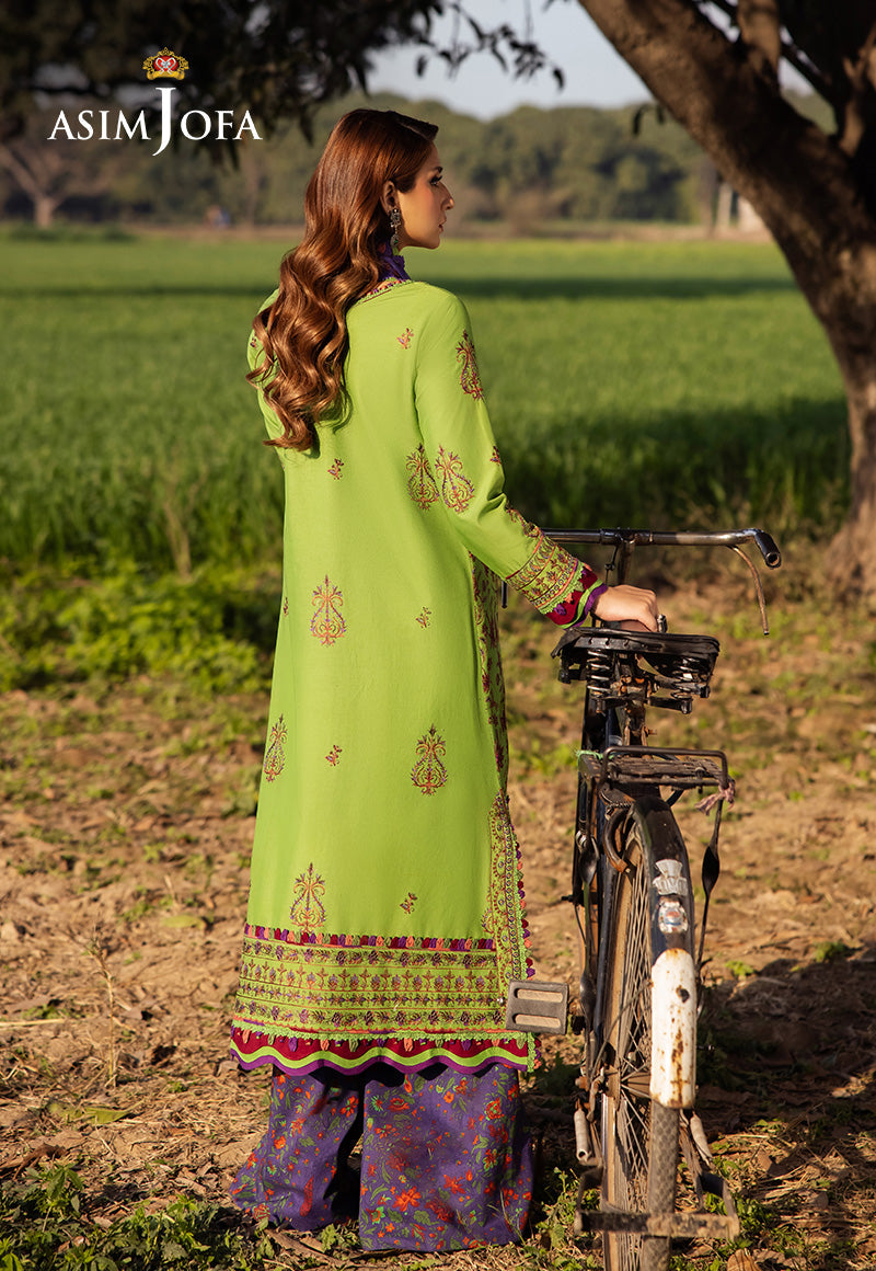 Asim Jofa | Luxury Lawn 25 | AJELL-05 XS Green Lawn