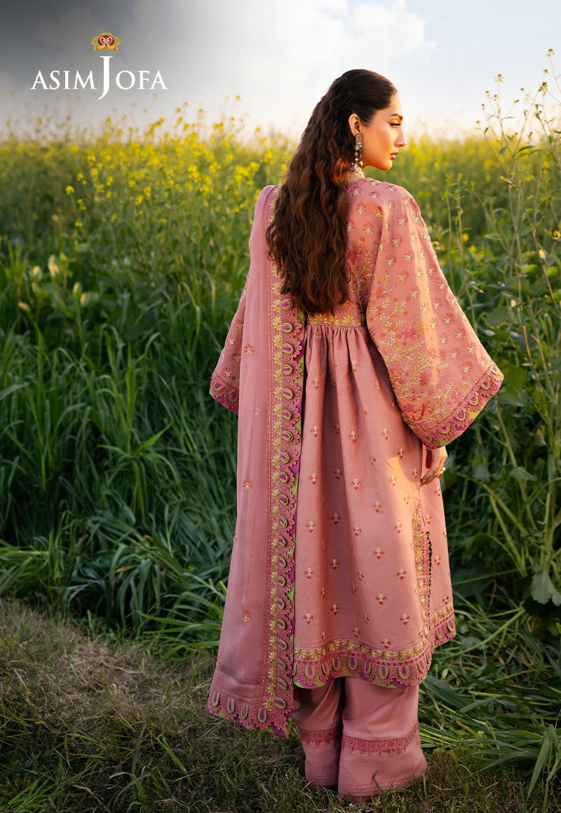 Asim Jofa | Luxury Lawn 25 | AJELL-16 XS Rose Lawn