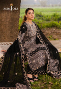 Asim Jofa | Luxury Lawn 25 | AJELL-03 L Black Lawn