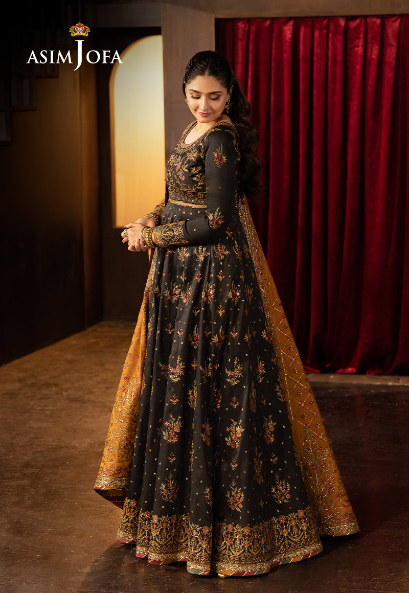 Asim Jofa | Luxury Festive Rejoice | AJLFF-19 XS Black Silk