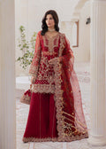 Kanwal Malik | Mirha Eid Luxury Pret 25 | Zehrah XS Red Organza