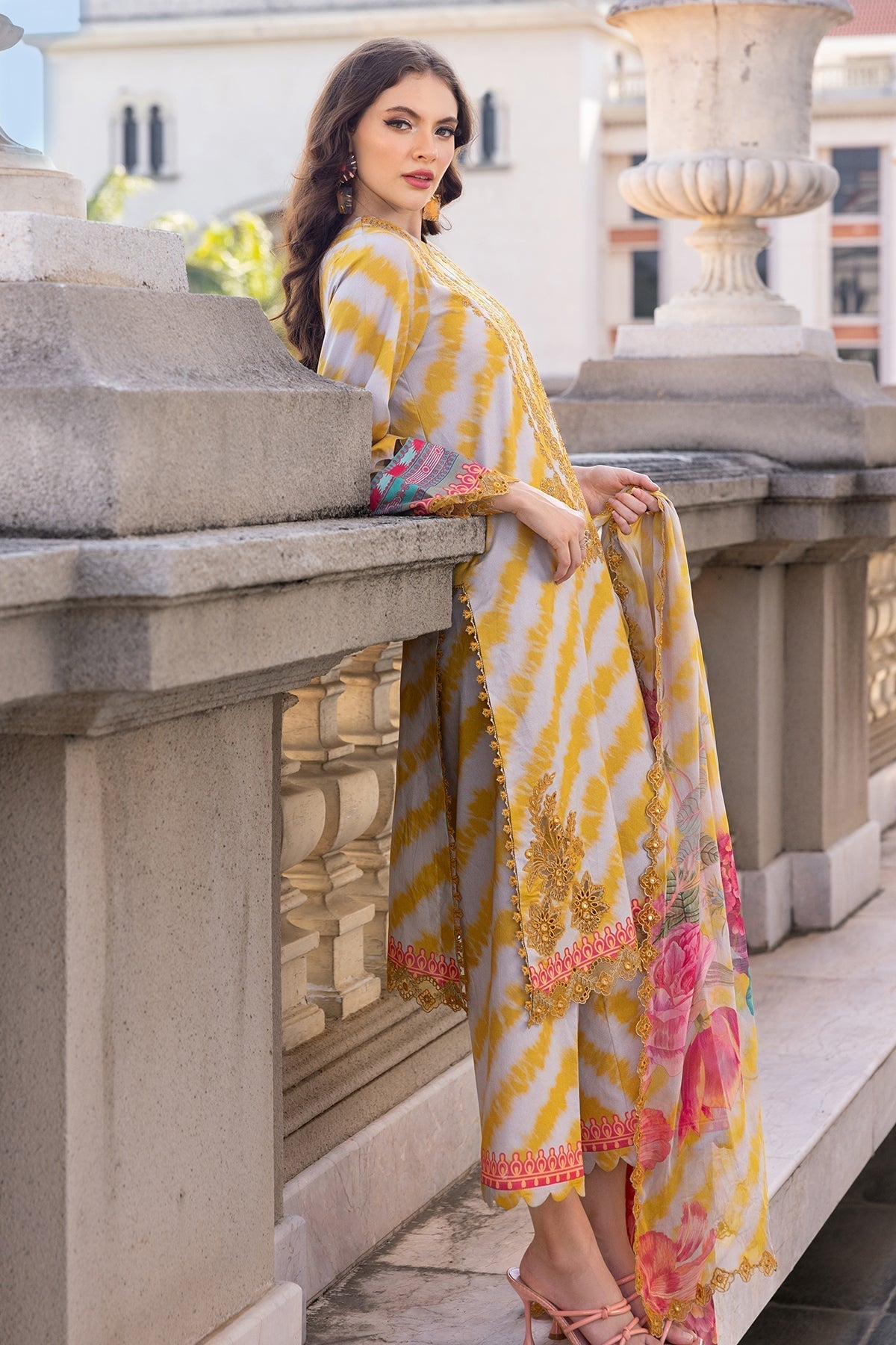 Charizma | Agaz e Nou 25 | AG5-04 Custom Size Mustard Yellow Lawn