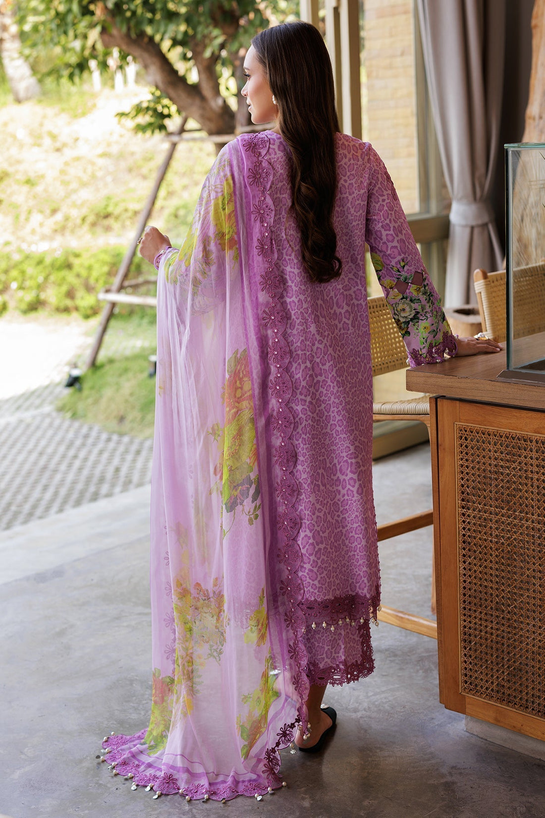 Charizma | Naranji Lawn 25 | CN5-08 XS Purple Gray Lawn