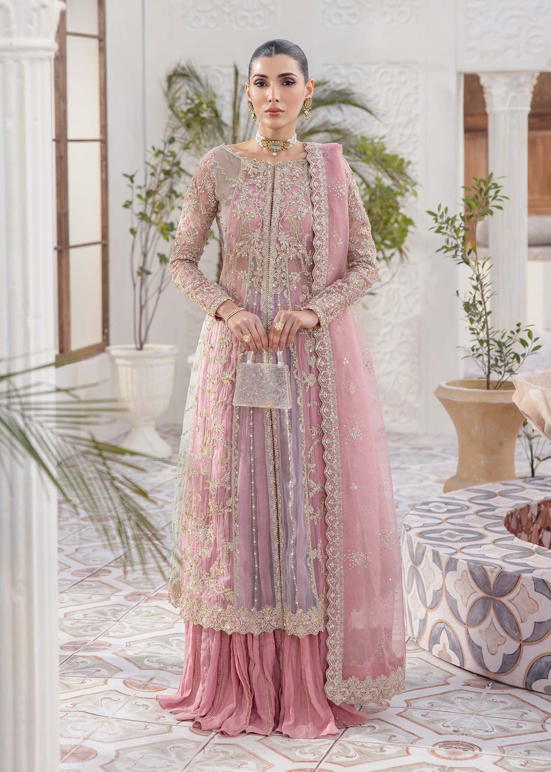 Kanwal Malik | Mirha Eid Luxury Pret 25 | Sanya XS Pink Organza