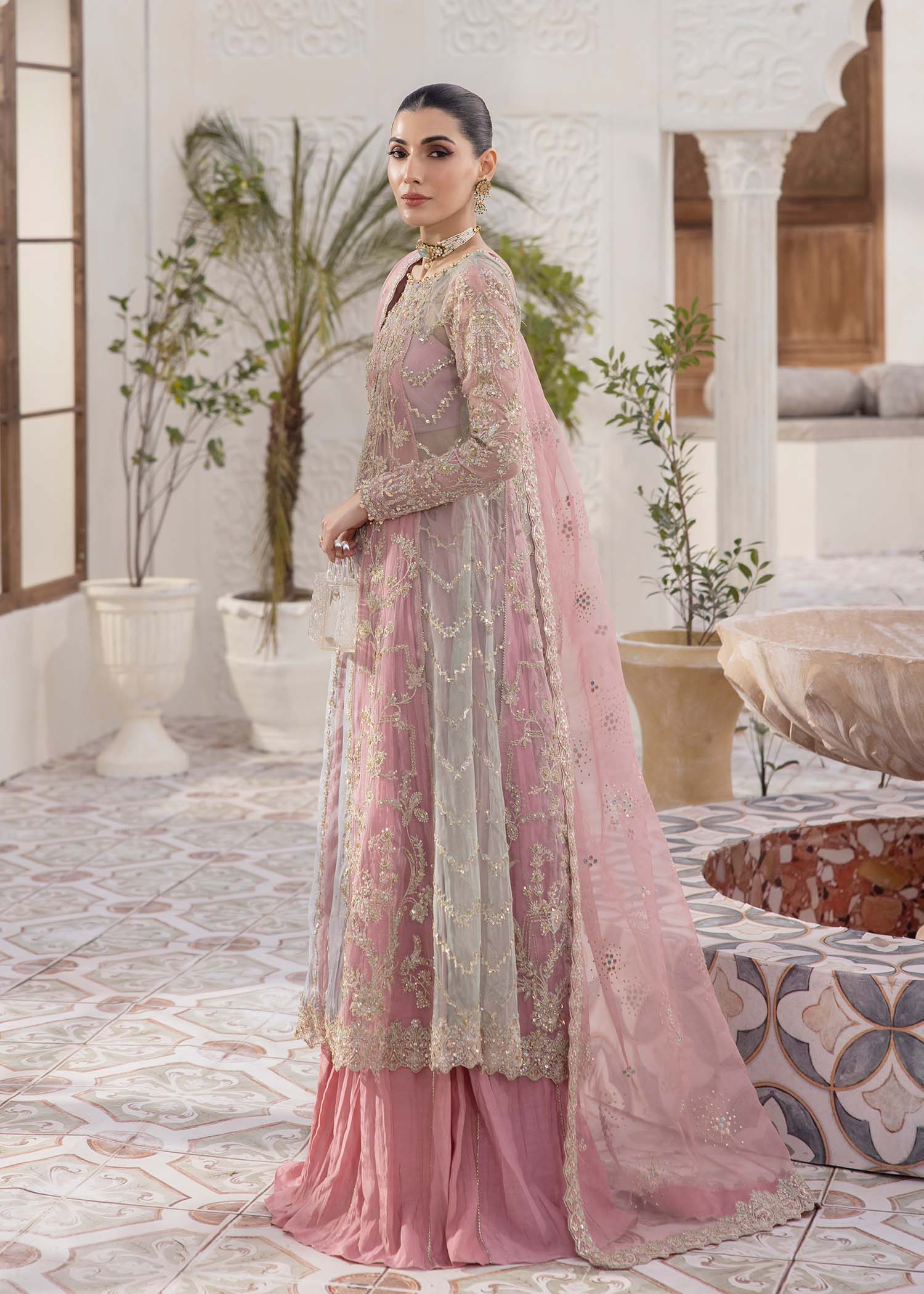 Kanwal Malik | Mirha Eid Luxury Pret 25 | Sanya L Pink Organza