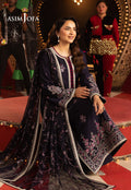 Asim Jofa | Festive Opulence | AJFO-04 Custom Size Navy Blue Silk