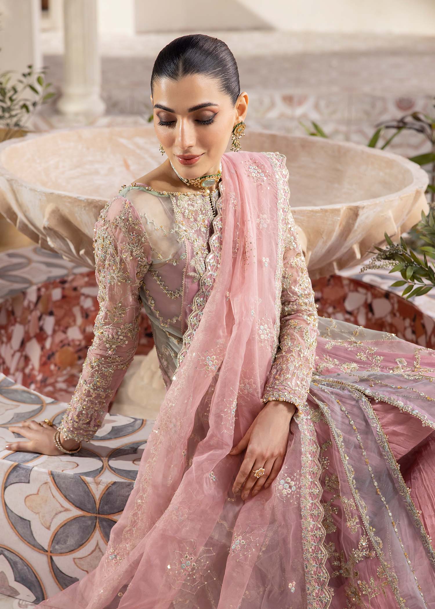 Kanwal Malik | Mirha Eid Luxury Pret 25 | Sanya M Pink Organza