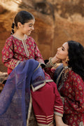 Charizma | Festive Pret | CMA-5-34 L Red Raw Silk