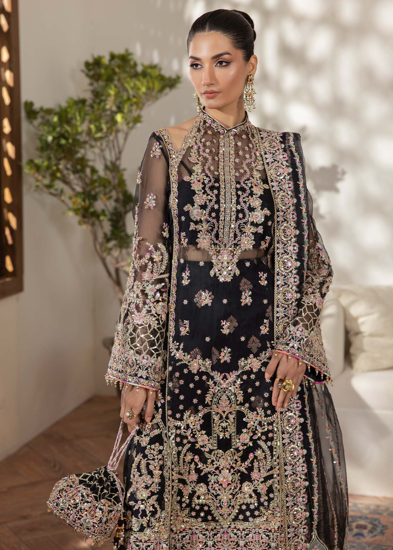 Kanwal Malik | Mirha Eid Luxury Pret 25 | Rama XL Black Organza