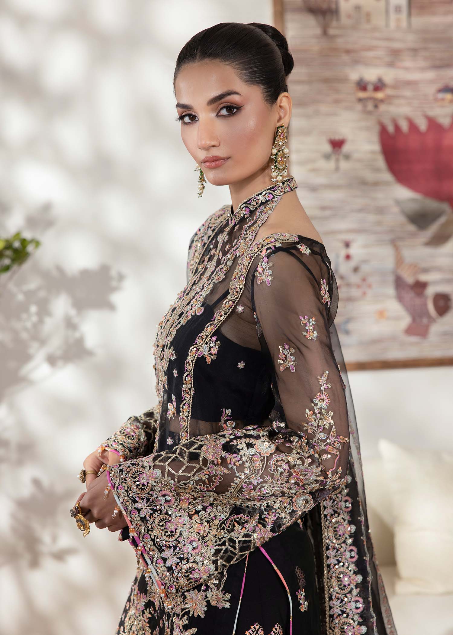 Kanwal Malik | Mirha Eid Luxury Pret 25 | Rama L Black Organza