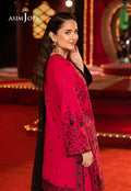 Asim Jofa | Festive Collection 25 | AJLF-11 Custom Size Redish Pink Boski Silk