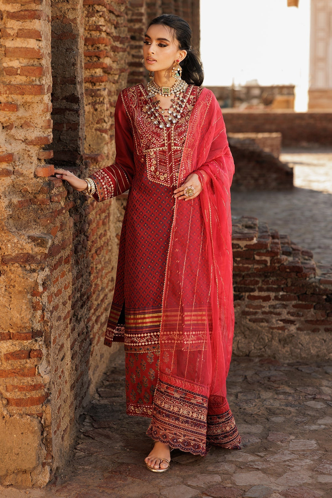 Charizma | Festive Pret | CMA-5-28 XS Red Silk