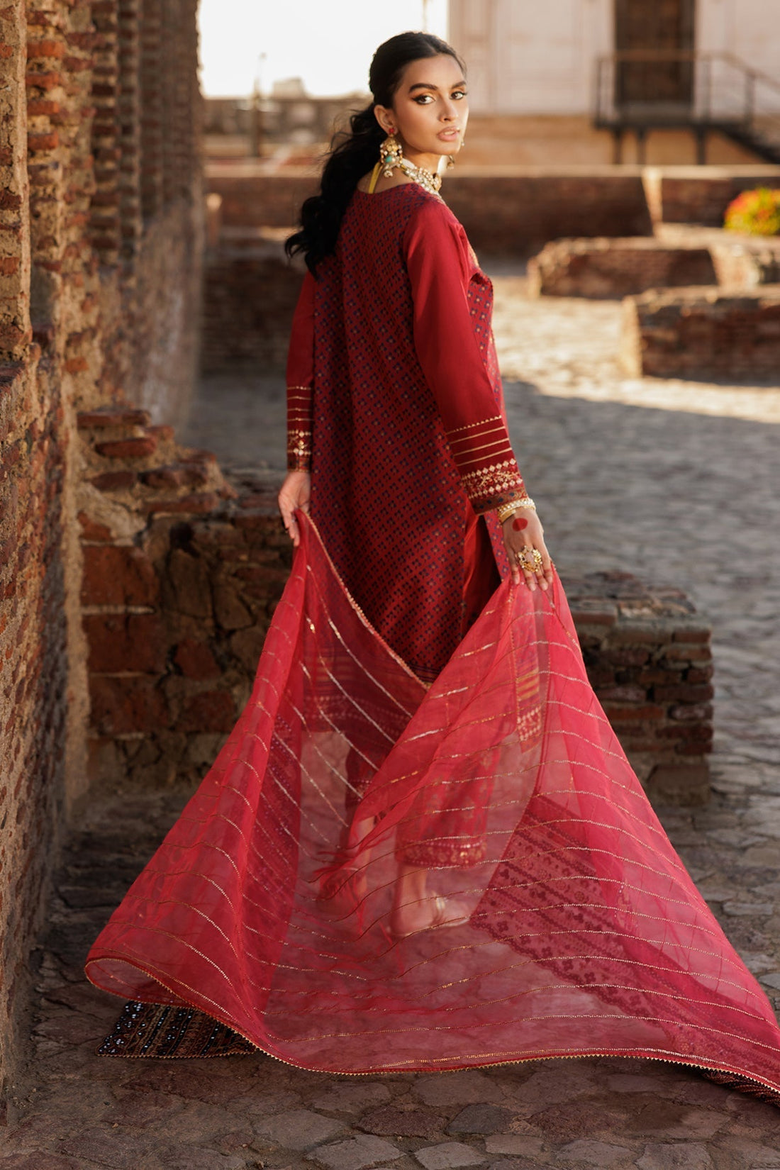 Charizma | Festive Pret | CMA-5-28 XS Red Silk