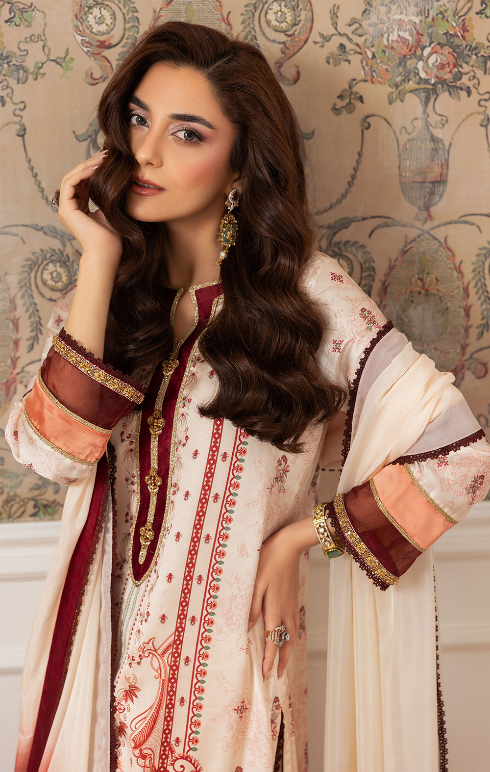 Maya | Eloura Silk Pret 25 |SAPHIRA - Pakistani Designer Dress - by Maya - Type : Ladies Clothes - 100% Original at Saira Sultan