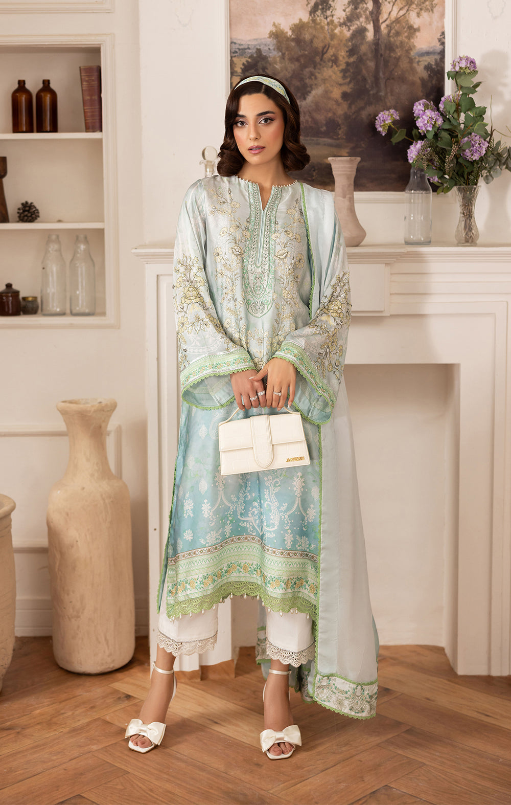 Maya | Eloura Silk Pret 25 |NIORA - Pakistani Designer Dress - by Maya - Type : Ladies Clothes - 100% Original at Saira Sultan