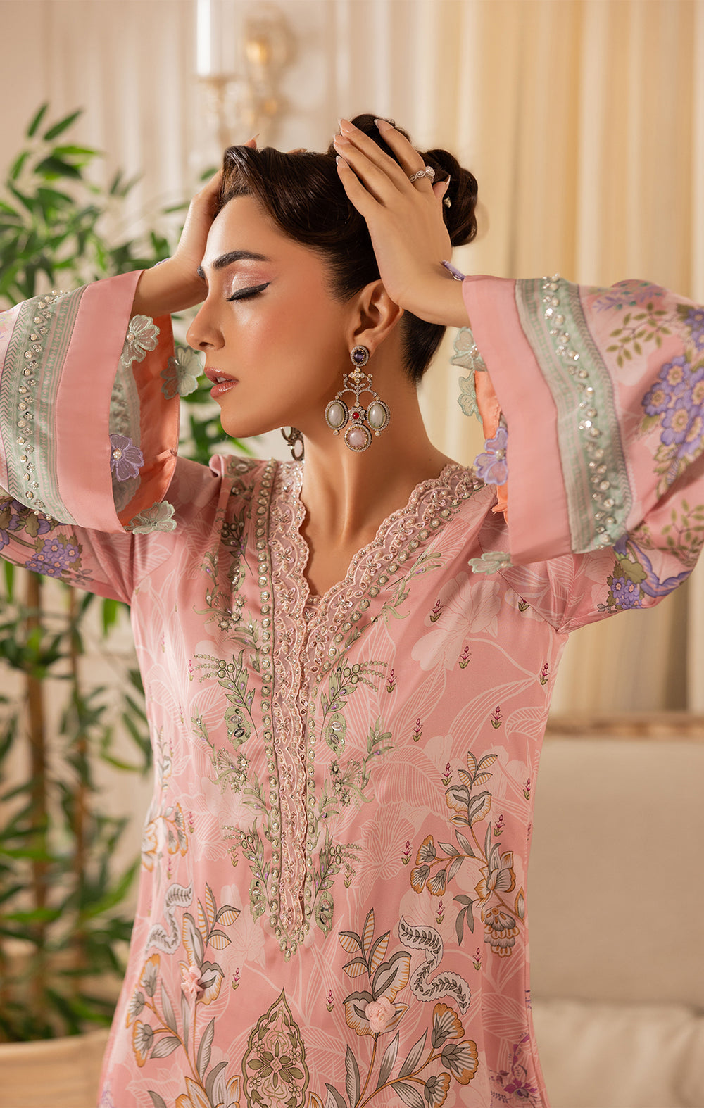 Maya | Eloura Silk Pret 25 |OLEA - Pakistani Designer Dress - by Maya - Type : Ladies Clothes - 100% Original at Saira Sultan