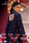 Asim Jofa | Luxury Festive Rejoice | AJLFF-03 L Navy Blue Silk