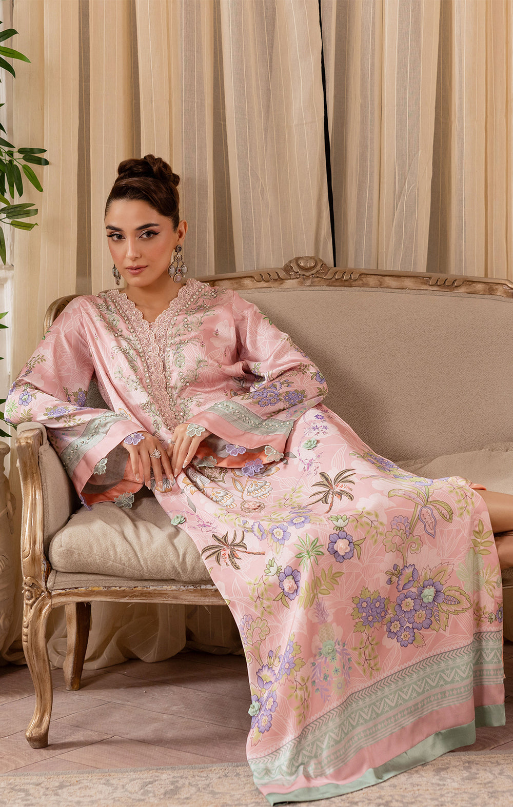 Maya | Eloura Silk Pret 25 |OLEA - Pakistani Designer Dress - by Maya - Type : Ladies Clothes - 100% Original at Saira Sultan