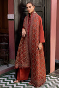 Charizma | Festive Pret | CMA-5-140 M Rust Raw Silk