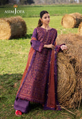 Asim Jofa | Luxury Lawn 25 | AJELL-13 XL Deep Purple Lawn