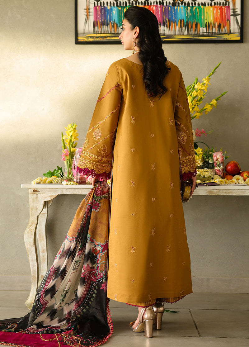 Sahane | In Laws in Lawn Eid Edit | CT-21001 Noemi XS Lawn Golden