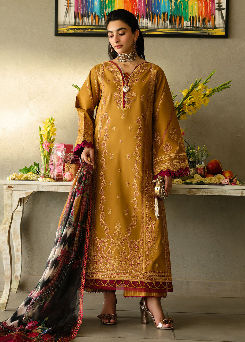 Sahane | In Laws in Lawn Eid Edit | CT-21001 Noemi XL Lawn Golden