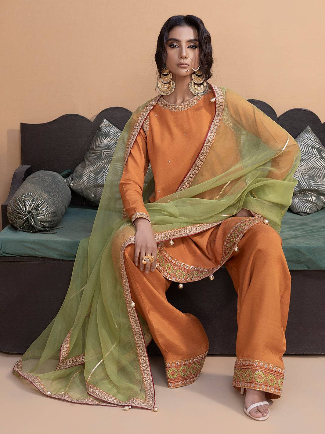 Hem Stitch | Raw Silk Edit 25 | Kashish - Pakistani Designer Dress - by Hemstitch | Type: Ladies Clothes - 100% Original at Saira Sultan