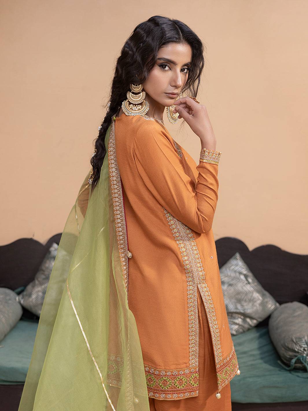 Hem Stitch | Raw Silk Edit 25 | Kashish - Pakistani Designer Dress - by Hemstitch | Type: Ladies Clothes - 100% Original at Saira Sultan