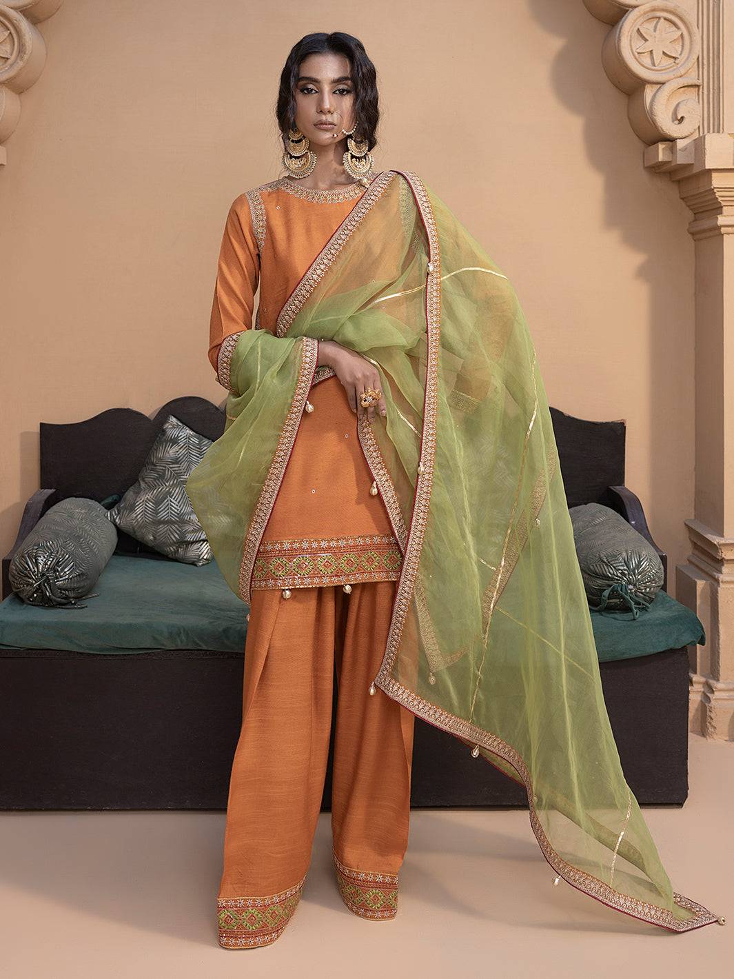 Hem Stitch | Raw Silk Edit 25 | Kashish - Pakistani Designer Dress - by Hemstitch | Type: Ladies Clothes - 100% Original at Saira Sultan