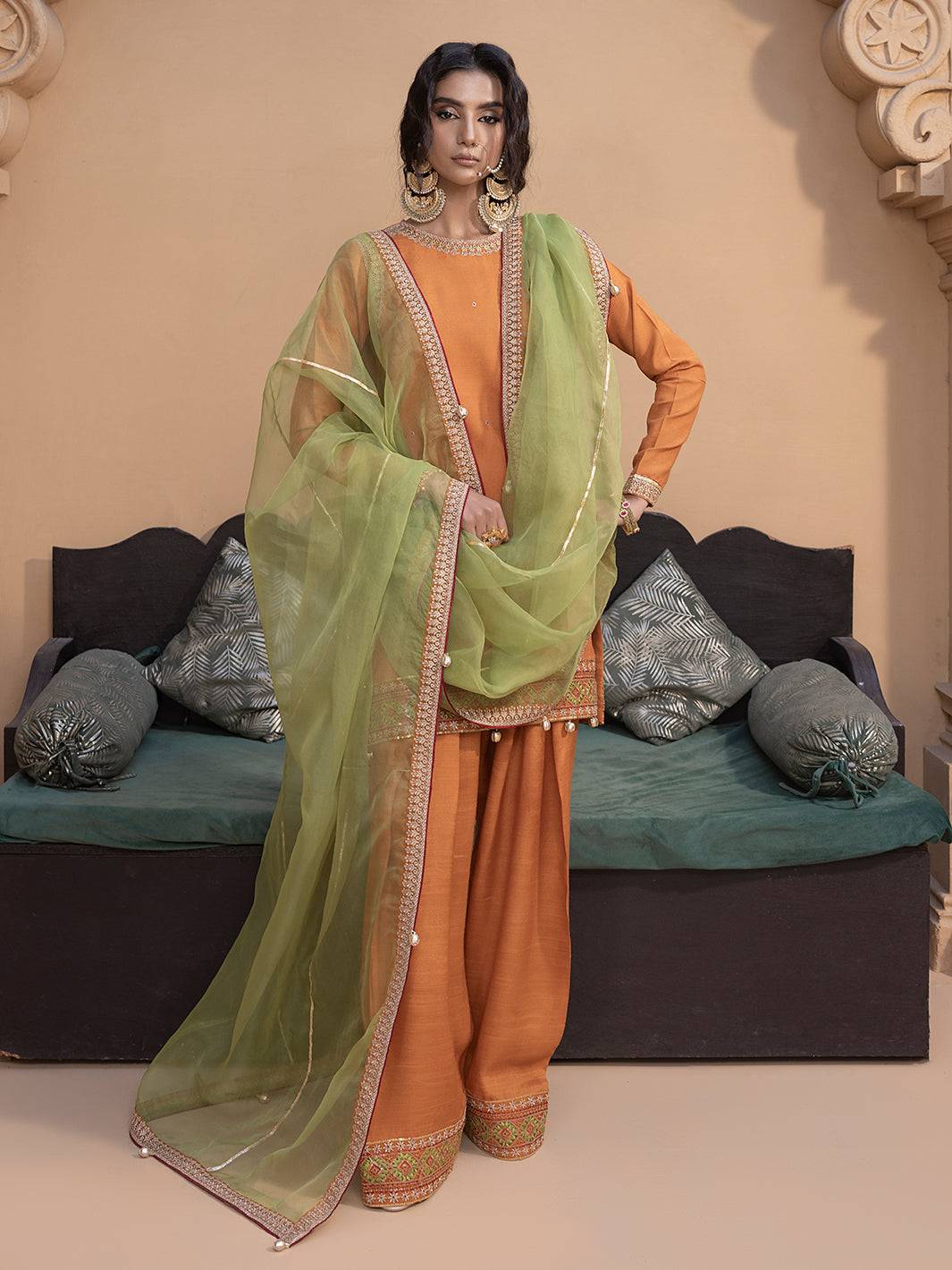 Hem Stitch | Raw Silk Edit 25 | Kashish - Pakistani Designer Dress - by Hemstitch | Type: Ladies Clothes - 100% Original at Saira Sultan