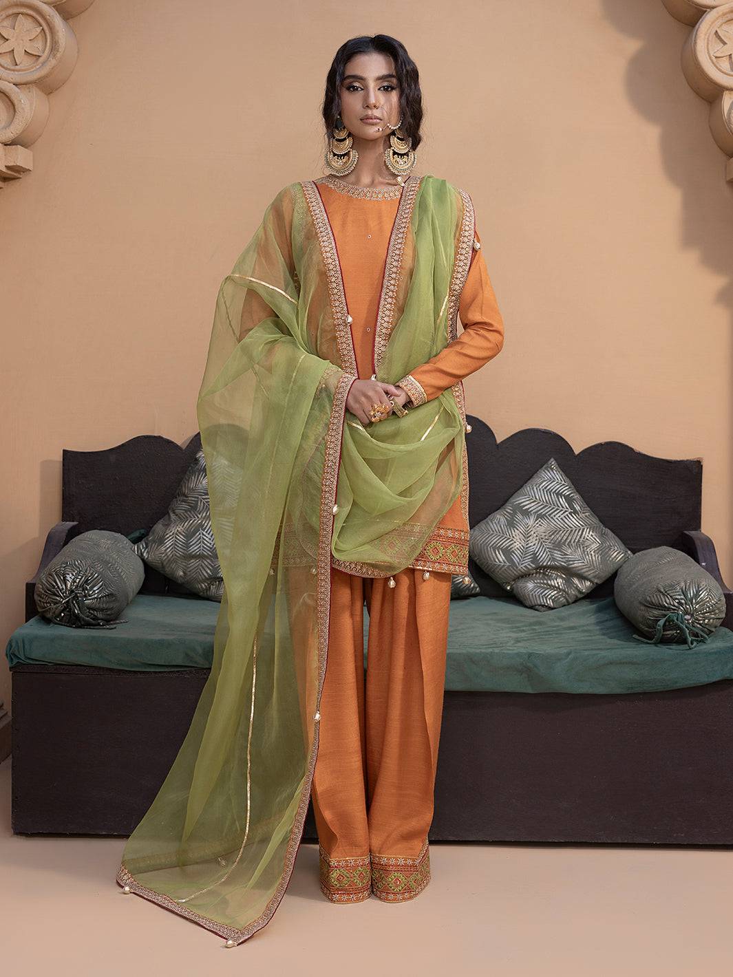 Hem Stitch | Raw Silk Edit 25 | Kashish - Pakistani Designer Dress - by Hemstitch | Type: Ladies Clothes - 100% Original at Saira Sultan